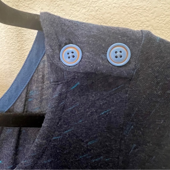 Matilda Jane Dress Viscose jersey blend extra long length Navy Small - Picture 4 of 9